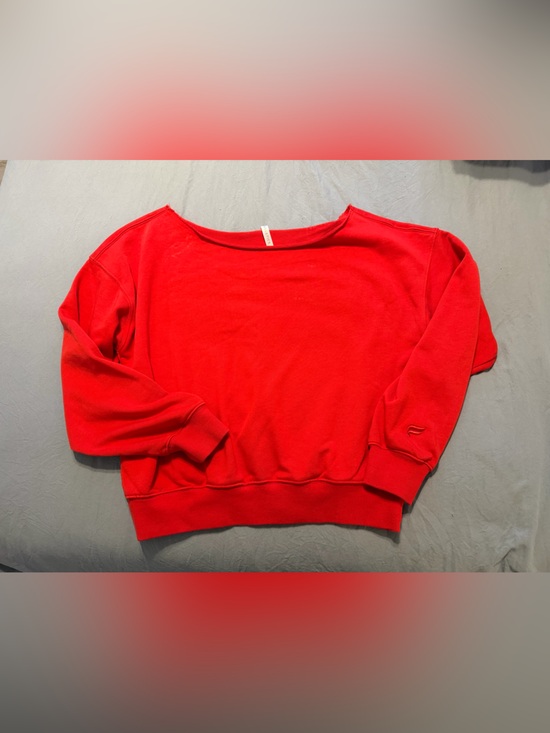 Fabletics Sweaters - Fabletics - Red over-the-shoulder Sweater - sz M